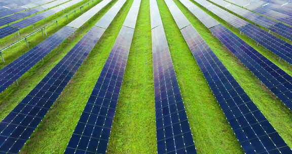 零排放可再生电力多排太阳能可持续发电厂