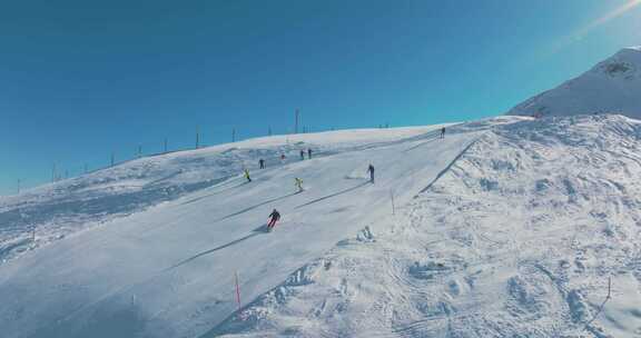 冬季，雪，斜坡，滑雪场