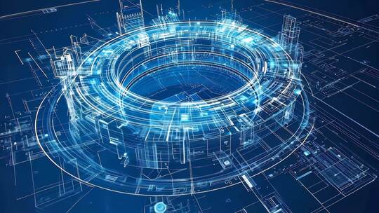 超时空隧道科幻感 多维空间连接通道时空旅