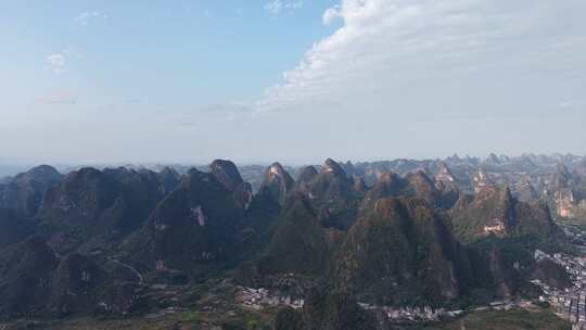 广西桂林山水风光航拍