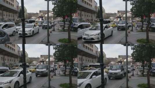 城市道路上的交通拥挤高清在线视频素材下载