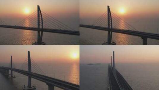 珠港澳大桥高清在线视频素材下载