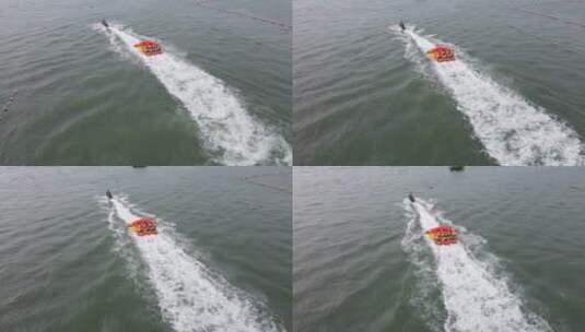 航拍摩托艇 (3)高清在线视频素材下载