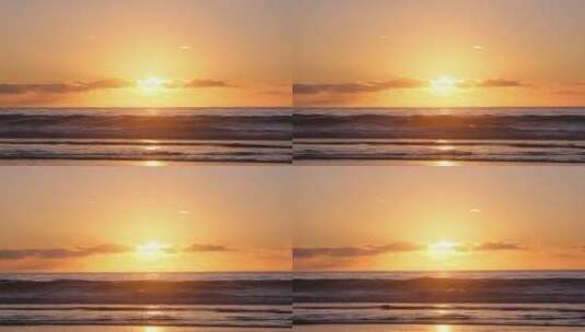 唯美的日落海滩高清在线视频素材下载