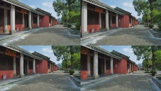 广西南宁孔庙博物馆古建筑高清在线视频素材下载