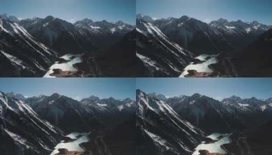 雪山湖泊视频青藏高原湖泊高清在线视频素材下载