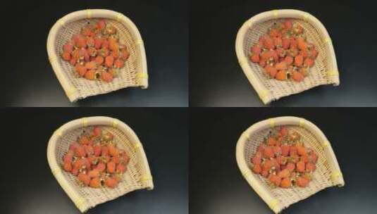农村美食刺泡树莓山莓高清在线视频素材下载