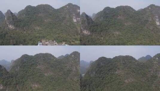 航拍广西桂林山水风光高清在线视频素材下载