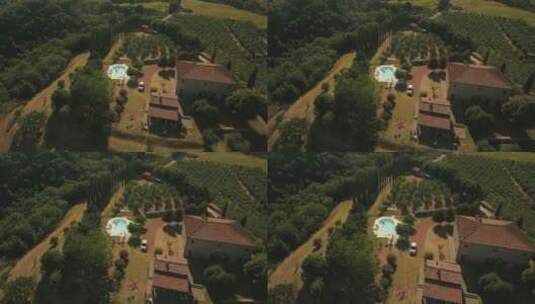 别墅的游泳池高清在线视频素材下载
