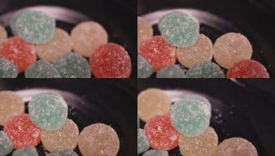 软糖彩色糖果qq糖高清在线视频素材下载