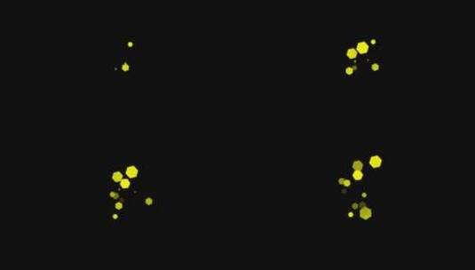六边形后期装饰小元素高清在线视频素材下载