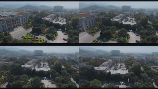 政府视频边境城市云南德宏芒市政府大楼全景高清在线视频素材下载