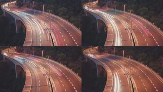 高速上的车流高清在线视频素材下载