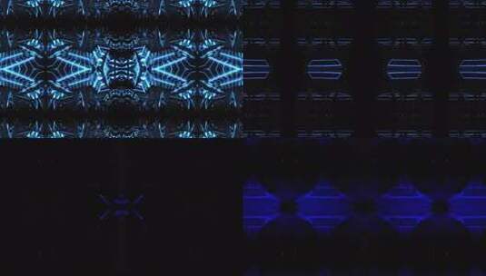 4K蓝色创意光影线条背景高清在线视频素材下载