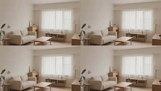 现代简约客厅室内设计家居舒适生活场景高清在线视频素材下载