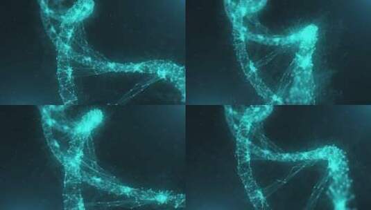 dna螺旋分子结构高清在线视频素材下载