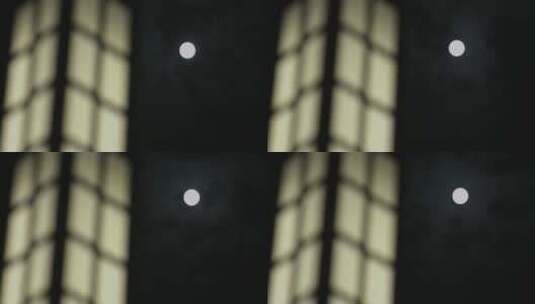 正圆的月亮高清在线视频素材下载