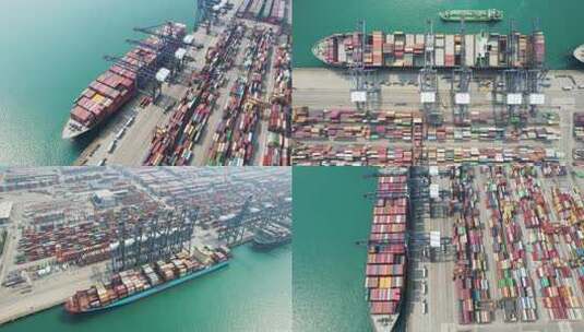 港口运输码头高清在线视频素材下载