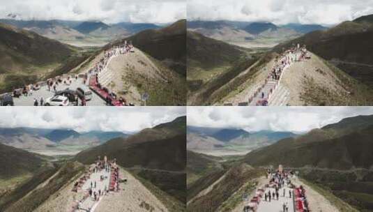西藏雅江河谷航拍高清在线视频素材下载