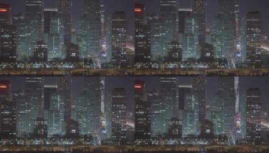 城市车流夜景  繁华都市夜景高清在线视频素材下载