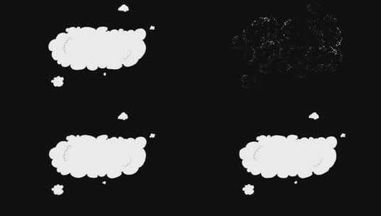 4kMG二维动画卡通喜气云朵烟雾元素素材 (1)高清在线视频素材下载