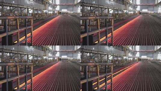 实拍钢铁企业冶金工厂安全生产高清在线视频素材下载