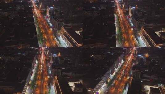 4k高清西安钟楼夜景高清在线视频素材下载