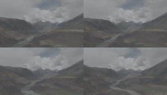 航拍西藏林芝南迦巴瓦峰雪山 d-log高清在线视频素材下载