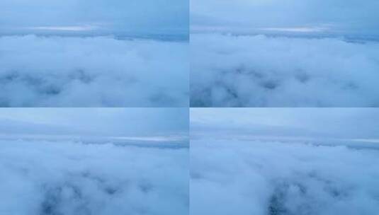 云海之上天空唯美风光航拍全景高清在线视频素材下载
