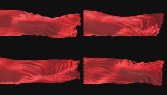 红绸红布丝绸飞舞【透明背景】高清在线视频素材下载