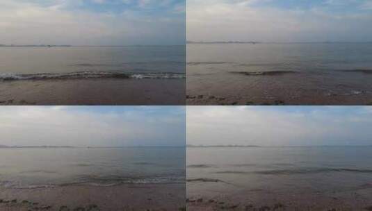 大海海浪沙滩蓝天白云实拍高清在线视频素材下载