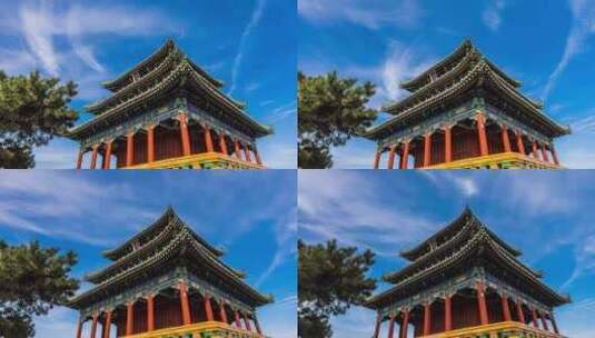 北京景山公园 万春亭高清在线视频素材下载