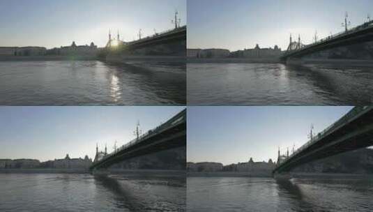 布达佩斯的自由桥高清在线视频素材下载