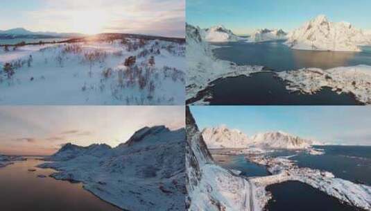 冰川河流雪山高清在线视频素材下载