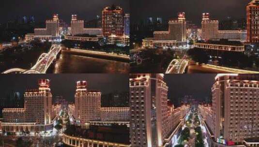 福州仓山区西江滨解放大桥-中亭街高清在线视频素材下载
