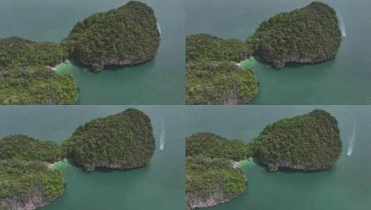 4K HDR泰国甲米天堂海岛自然风光航拍高清在线视频素材下载