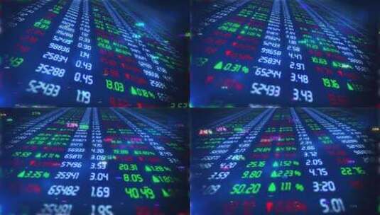 华尔街股票交易中心股价走势价格图表高清在线视频素材下载