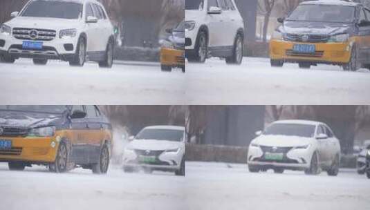 风景 冬季 冬天 雪景 下雪高清在线视频素材下载