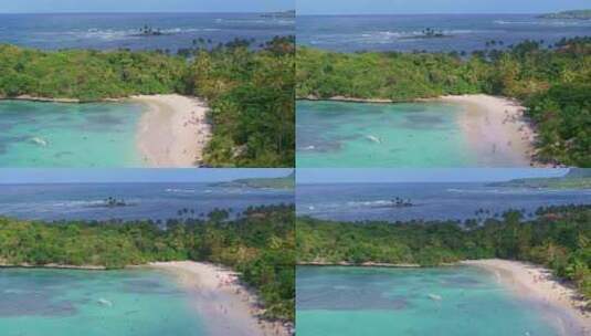多米尼加共和国萨马纳半岛拉斯加莱拉斯的普高清在线视频素材下载