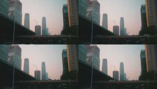国贸桥北京CBD高清在线视频素材下载