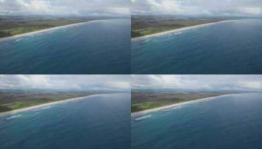 拜伦湾贝隆吉尔海滩宁静的海景，新南威尔士高清在线视频素材下载