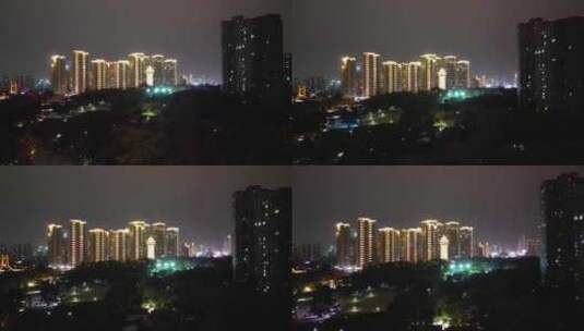 航拍成都夜景成都大景高清在线视频素材下载