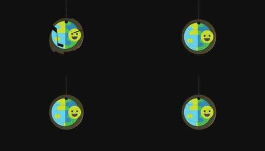 太空日地球阿尔法高清在线视频素材下载