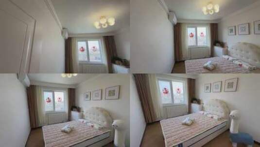 房间室内设计卧室布置高清在线视频素材下载