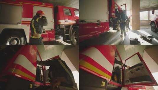 消防员，火灾，灭火，消防高清在线视频素材下载