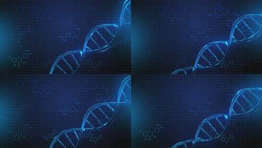 抽象技术科学概念现代DNA数字二进制高清在线视频素材下载