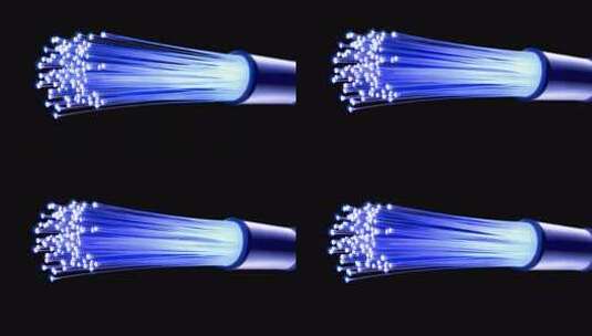 科技光纤信息传输数据动感光线线条粒子背景高清在线视频素材下载