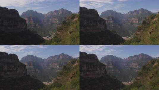 太行山太行屋脊下的龙床沟【10bit延时】高清在线视频素材下载