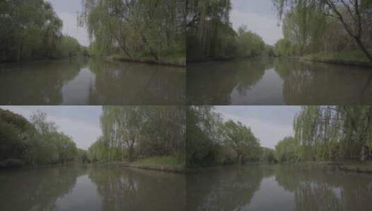 沿河而上 江南水乡 河流高清在线视频素材下载