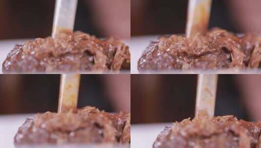 浓稠牛肉酱拌饭拌面 (1)高清在线视频素材下载